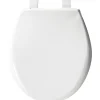 Mayfair by Bemis Affinity Slow Close Round White Plastic Toilet Seat