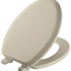Mayfair by Bemis Cameron Elongated Bone Enameled Wood Toilet Seat