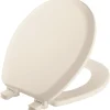 Mayfair by Bemis Cameron Round Biscuit Enameled Wood Toilet Seat