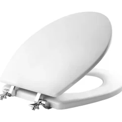 Mayfair by Bemis Edgewater Round White Enameled Wood Toilet Seat