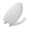 Mayfair by Bemis Elongated White Enameled Wood Toilet Seat