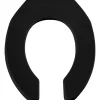 Mayfair by Bemis Round Black Plastic Toilet Seat