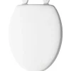 Mayfair by Bemis Westport Elongated White Enameled Wood Toilet Seat