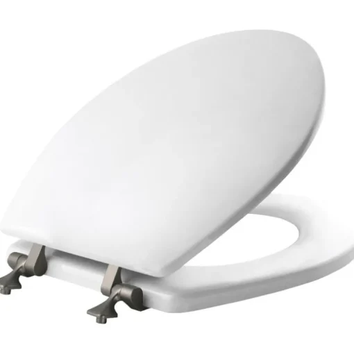 Mayfair Slow Close Round White Molded Wood Toilet Seat