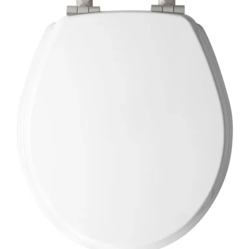 Mayfair Slow Close Round White Molded Wood Toilet Seat