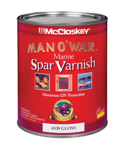 Mccloskey 80-6539 Qt 1 Quart Gloss Man O' War® Marine Spar Varnish Low Voc (Case Of 4)