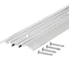 M-D 0.5 H X 4 in. W X 72 in. L Mill Aluminum Fluted Top Threshold Silver