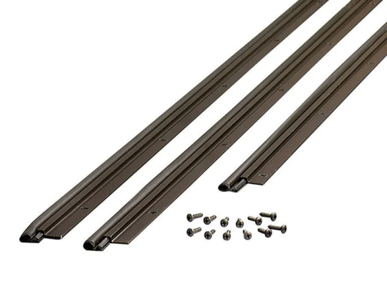 M-D Bronze Aluminum/Vinyl Weatherstrip For Door Jambs