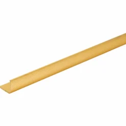 M-D BUILDING PRODUCTS 1.125 in. H X 1.125 in. W X 72 in. L Satin Brass Aluminum Stair Edge