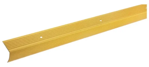 M-D BUILDING PRODUCTS 1.125 in. H X 1.125 in. W X 72 in. L Satin Brass Aluminum Stair Edge