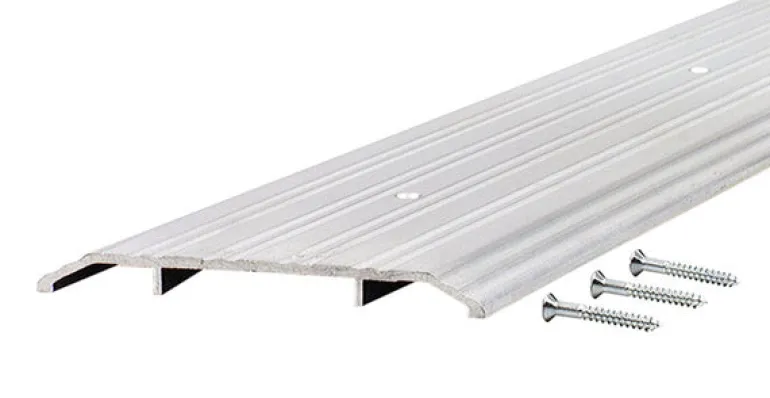 M-D Building Products 0.5 in. H X 6 in. W X 72 in. L Mill Aluminum Fluted Saddle Threshold Sil