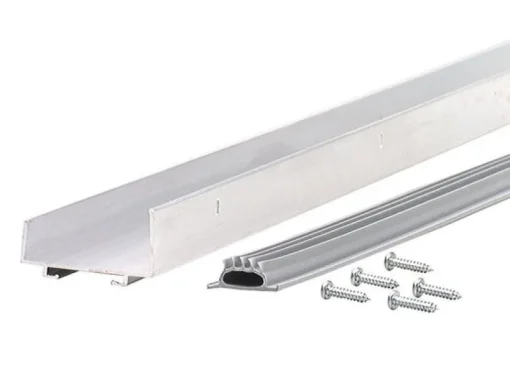 M-D Building Products Silver Aluminum Door Bottom For U-shaped 36 in. L x 1-3/4 in.