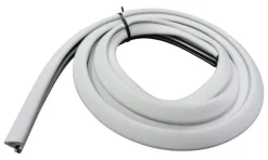 M-D BUILDING PRODUCTS PLATINUM White Rubber Top & Sides Door Seal For Doors 84 in. L X 0.63 in.