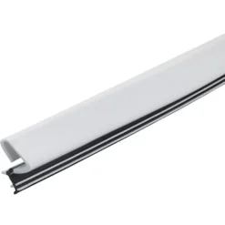 M-D BUILDING PRODUCTS PLATINUM White Rubber Top & Sides Door Seal For Doors 84 in. L X 0.63 in.