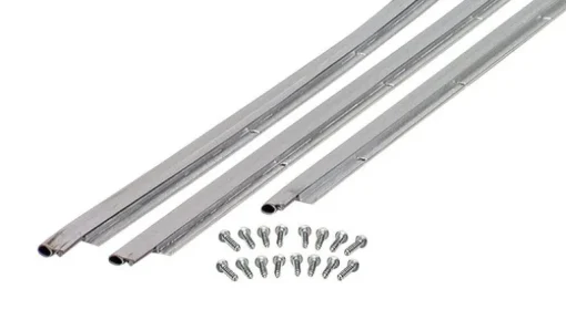 M-D BUILDING PRODUCTS Silver Aluminum/Vinyl Weatherstrip For Door Jambs 84 in. L X 0.25 in.