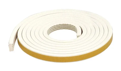 M-D BUILDING PRODUCTS White EPDM Rubber Foam Weatherstrip For Doors and Windows 10 ft. L X 0.31 in.
