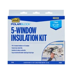 M-D Clear Shrink & Seal Indoor Window Film Insulator Kit 62 W x 210 L in.
