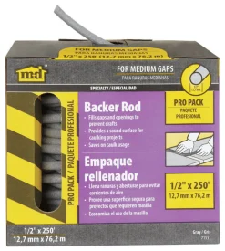 M-D Gray Foam Caulk Backer Rod For Door and Window 250 ft. L X 1/2 in. T