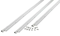 M-D White Aluminum/Vinyl Weatherstrip Kit For Door Jambs 36 and 84 in. L X 1-1/2 in.