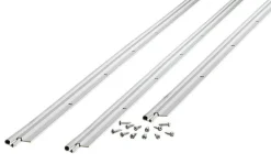 M-D White Aluminum/Vinyl Weatherstrip Kit For Door Jambs 36 and 84 in. L X 1-1/2 in.