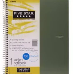 Mead 8-1/2 in. W x 11 in. L College Ruled Spiral Notebook
