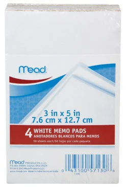 Mead 3 in. W x 5 in. L Memo Pad 50