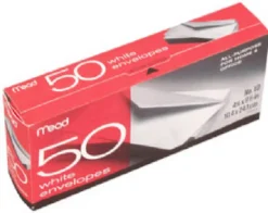 Mead 9.5 in. W x 4.12 in. L No. 10 Envelopes 50 pk