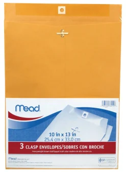 Mead 10 in. W x 13 in. L Other Brown Envelopes 3 pk (Pack of 12)