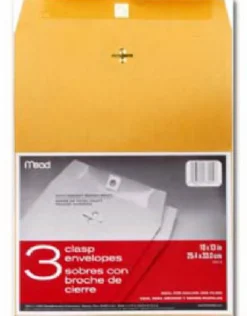Mead 10 in. W x 13 in. L Other Brown Envelopes 3 pk (Pack of 12)