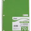 Mead 8 in. W x 10-1/2 in. L Wide Ruled Spiral Notebook (Pack of 24)