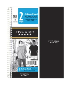 Mead Five Star 6 in. W x 9-1/2 in. L College Ruled Spiral Notebook