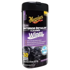 Meguiar's Quik Interior Detailer Multi-Purpose Cleaner Wipes 8 L x 7 W in.