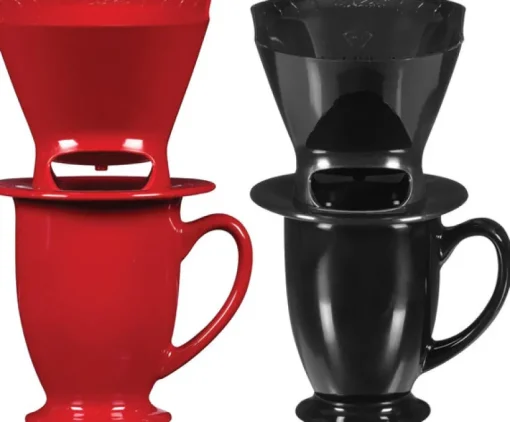 Melitta 64012 1 Cup Pour-Over Coffee Brewer With Mug Assorted Colors