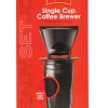 Melitta Ready Set Joe 16 oz Black Pour-Over Coffee Brewer Travel Mug