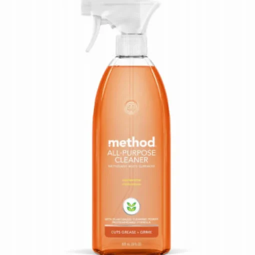 Method Clementine Scent Organic All Purpose Cleaner Liquid 28 oz. (Pack of 8)