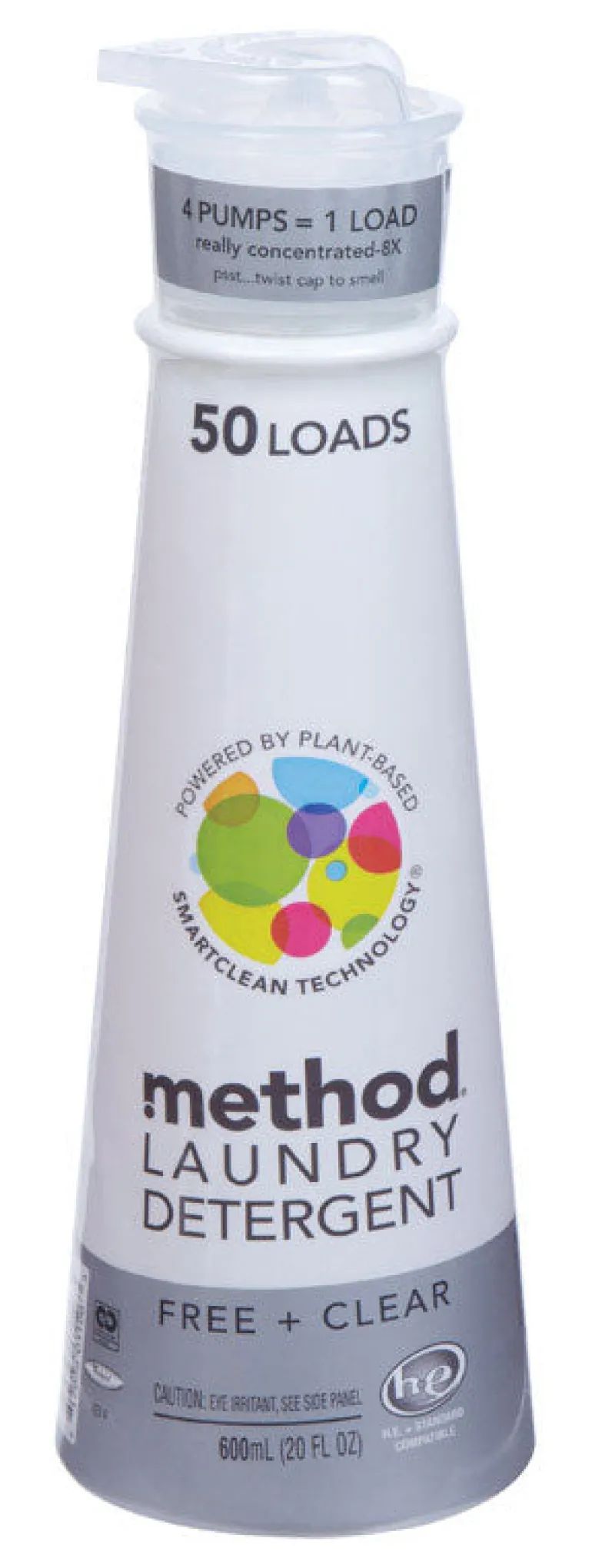 Method Free & Clear Scent Laundry Detergent Liquid 20 oz. (Pack of 6)