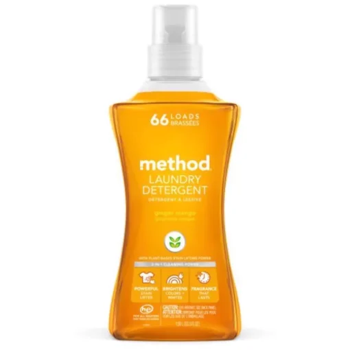 Method Ginger Mango Scent Laundry Detergent Liquid 53.5 oz. 1 pk (Pack of 4)