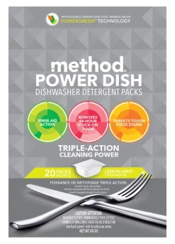 Method Power Dish Lemon Mint Scent Pods Dishwasher Detergent 20 oz