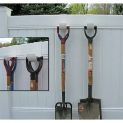 Mide Products 10 in. L Powder Coated White Aluminum Long Slip-On Hook 25 lb. cap. 2 pk