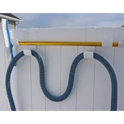 Mide Products 6 in. L Powder Coated White Aluminum Short Slip-On Hook 25 lb. cap. 2 pk