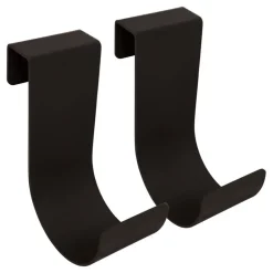 Mide Products Black Aluminum Powder Coated 25 lbs. Capacity Short Slip-on Hook 6 L in.