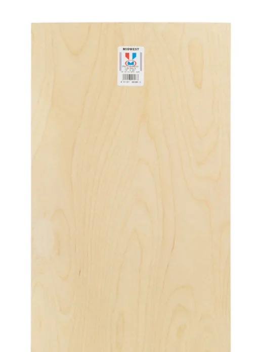Midwest Products 12 in. W x 24 in. L x 1/8 in. Plywood (Pack of 6)