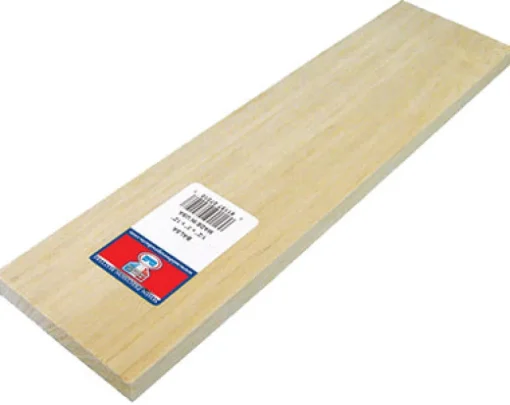 Midwest Products 3 in. W x 3 ft. L x 3/32 in. Balsawood Sheet #2/BTR Premium Grade (Pack of 20)