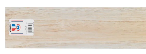 Midwest Products 4 in. W x 3 ft. L x 3/32 in. Balsawood Sheet #2/BTR Premium Grade (Pack of 15)