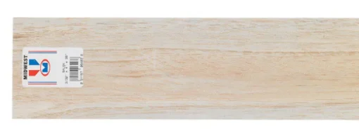 Midwest Products 4 in. W x 3 ft. L x 3/32 in. Balsawood Sheet #2/BTR Premium Grade (Pack of 15)