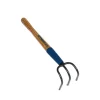 Midwest Rake LLC Tempered High Carbon 3-Tine Head Garden Cultivator with 15 in. Hardwood Handle