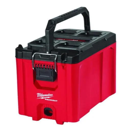 Milwaukee PACKOUT 16.2 in. Compact Tool Box 10 in. W x 13 in. H Black/Red