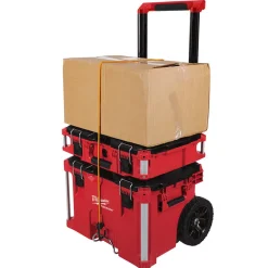 Milwaukee PACKOUT 22.1 in. Impact-Resistant Poly Rolling Tool Box 25.6 in. W x 18.9 in. H Wheeled
