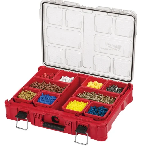 Milwaukee PACKOUT 19.76 in. L x 15 in. W x 4.61 in. H Storage Organizer Impact-Resistant Poly 10 compartments