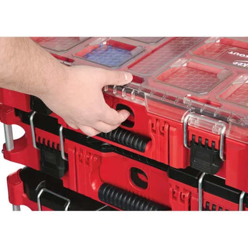 Milwaukee PACKOUT 19.76 in. L x 15 in. W x 4.61 in. H Storage Organizer Impact-Resistant Poly 10 compartments